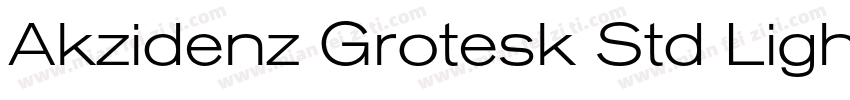Akzidenz Grotesk Std Light Ext字体转换